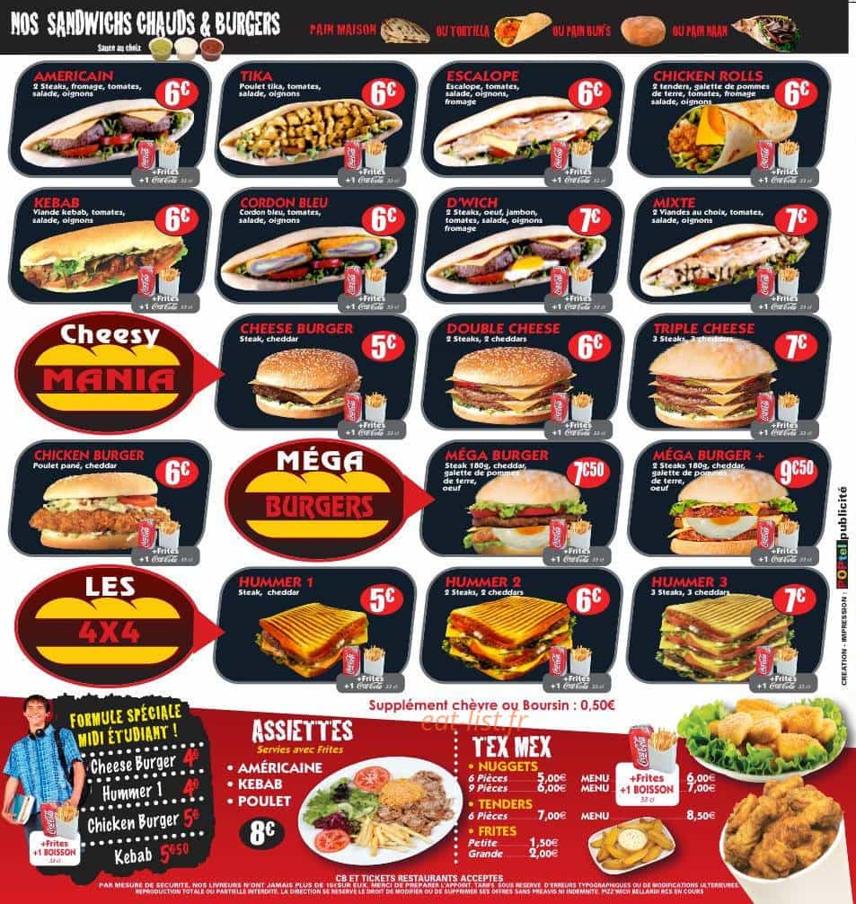 Pizz'wich Bellardi — carte page 4