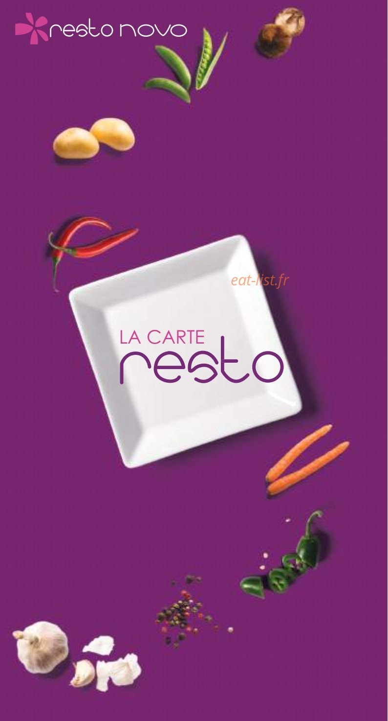 Resto Novo — carte page 1