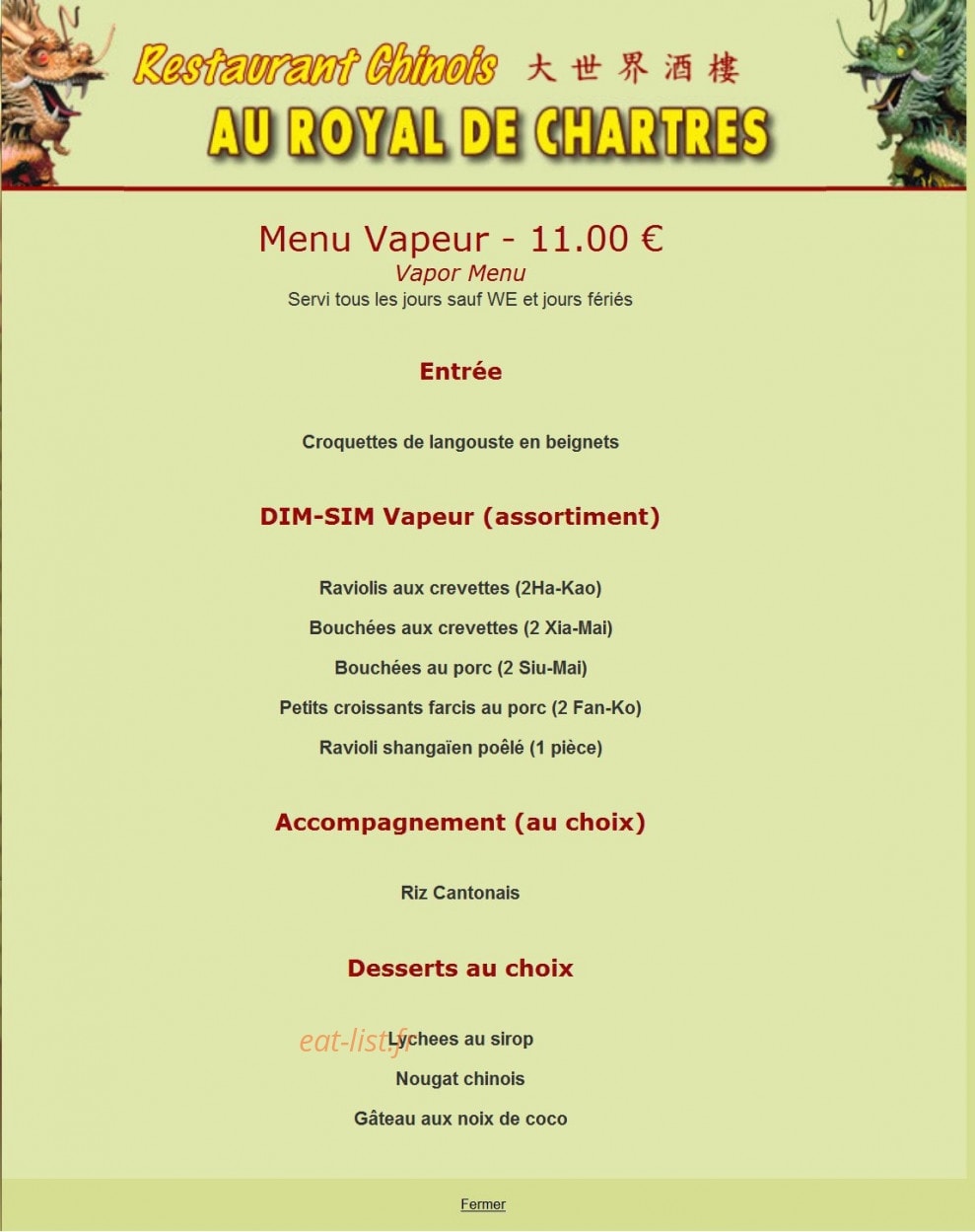 Royal de Chartres — carte page 6