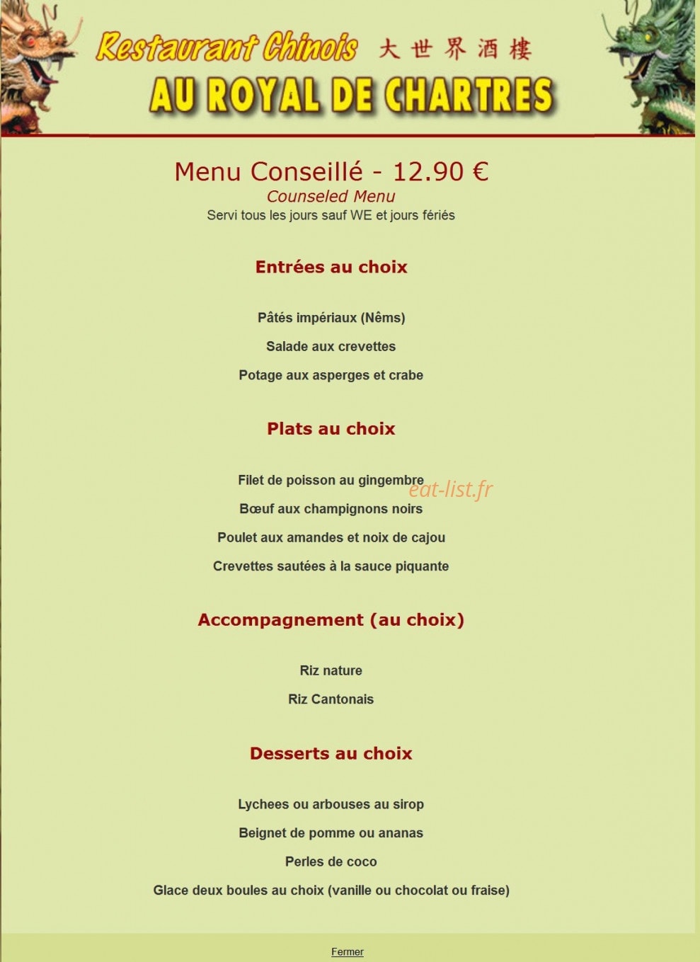 Royal de Chartres — carte page 7
