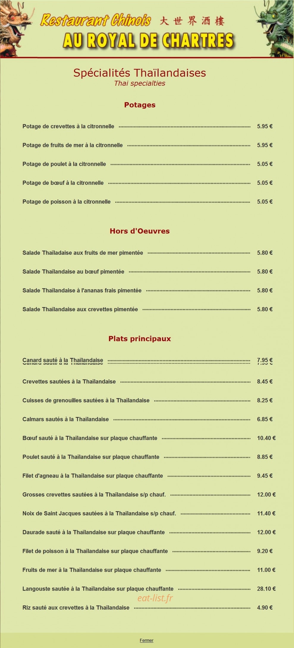 Royal de Chartres — carte page 2