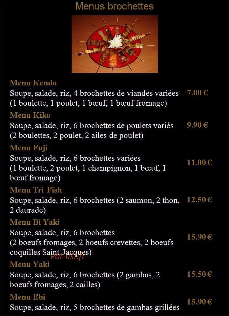 Shogun sushi — carte page 5