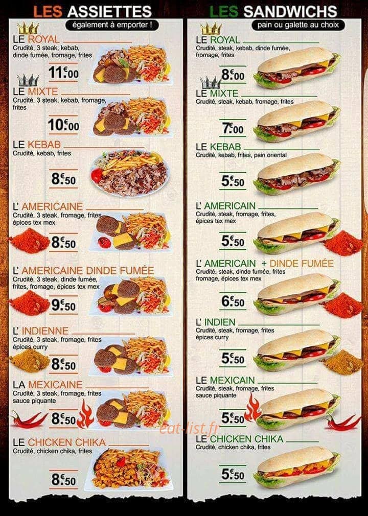 Speedy Délice — carte page 1
