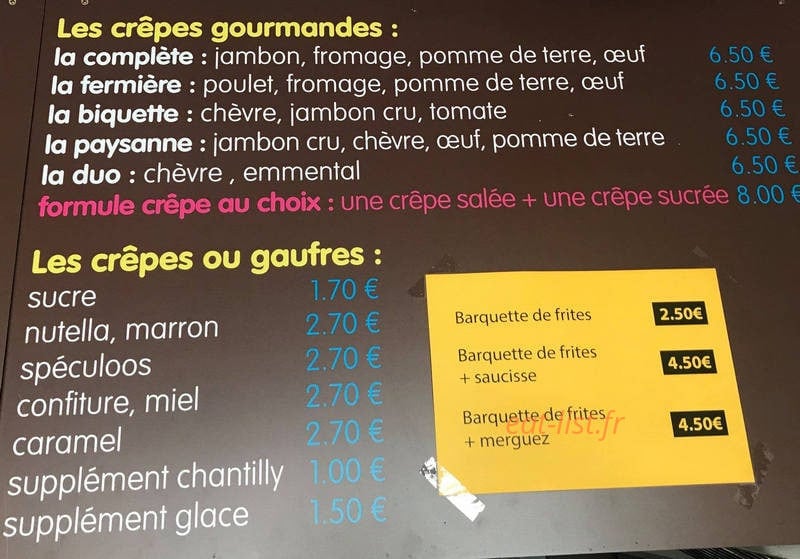 Sur Le Pouce — carte page 1