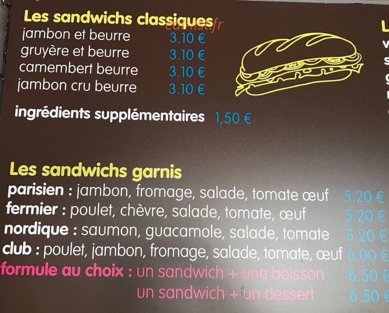 Sur Le Pouce — carte page 2