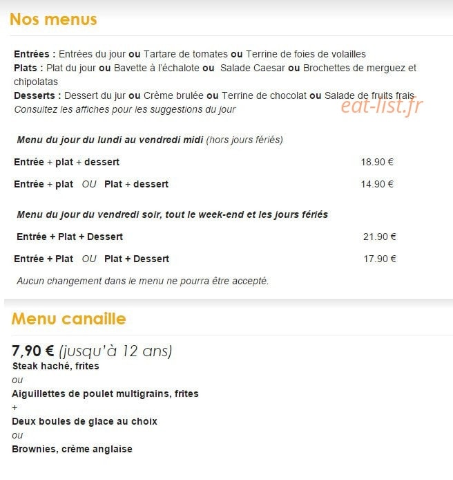 Tomate & Piment — carte page 11