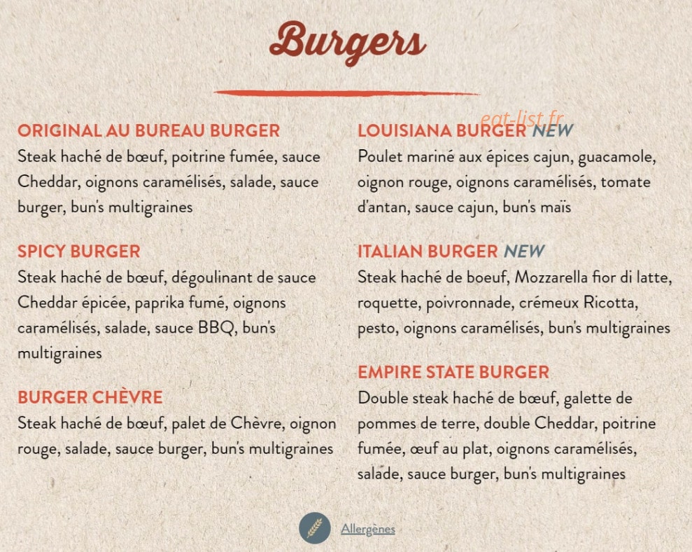 Au Bureau — carte page 2