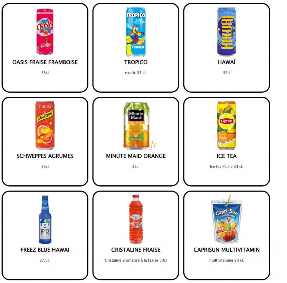Burger Shake — carte page 15