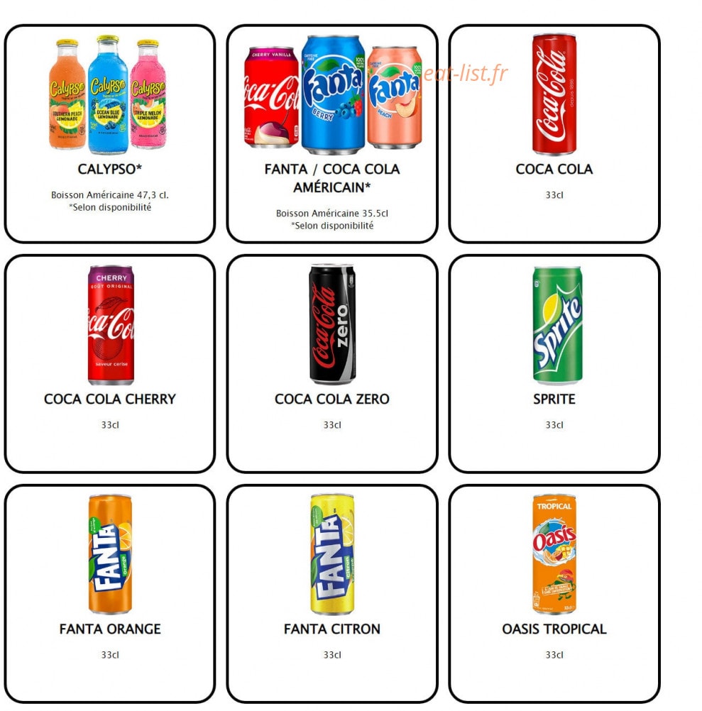 Burger Shake — carte page 14