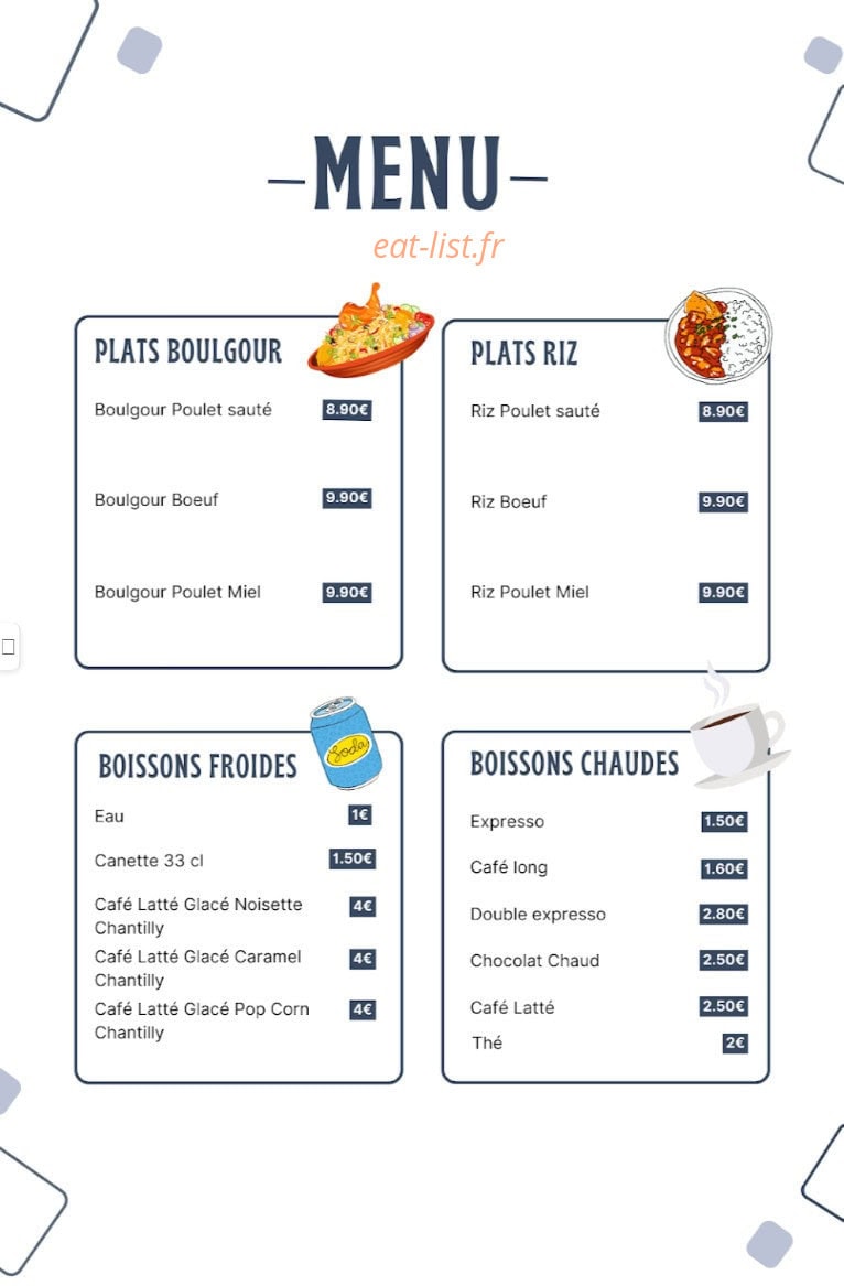 Chez sofi — carte page 1