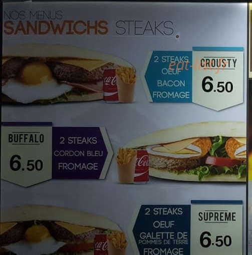 City food — carte page 6