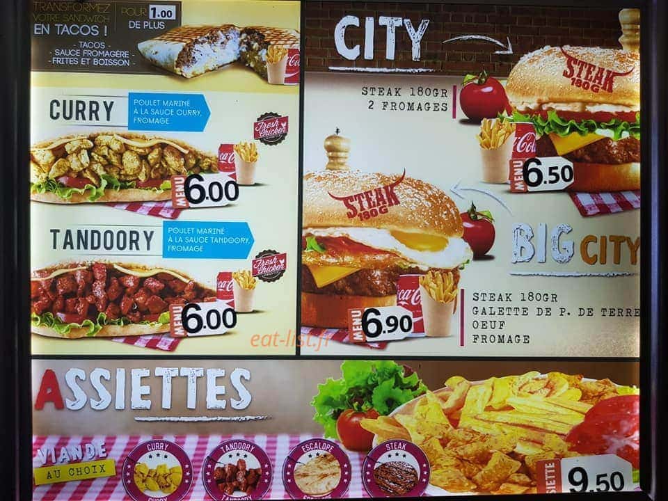 City food — carte page 4