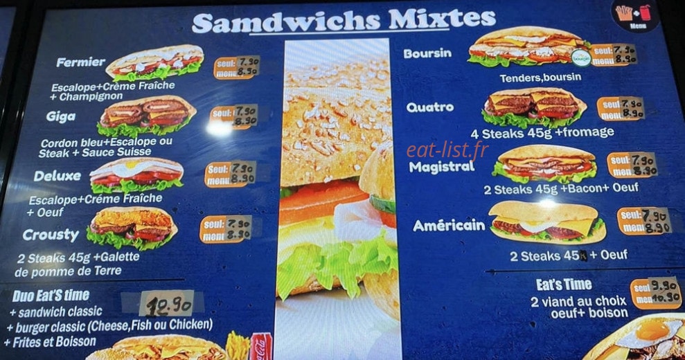 Eat's Time — carte page 3