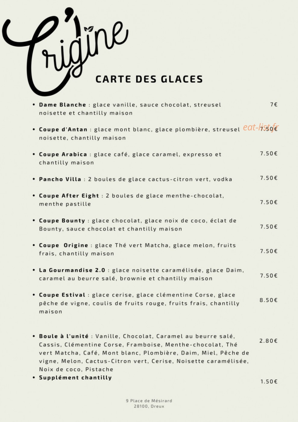 L'Origine — carte page 3