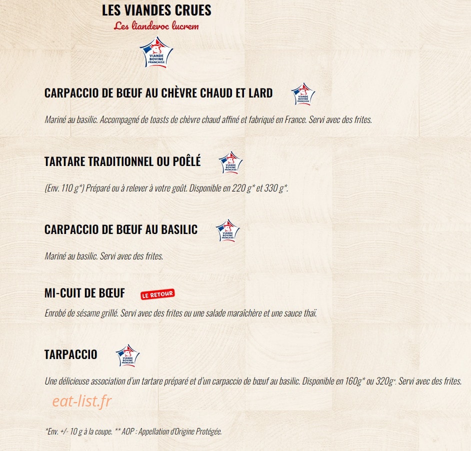 La Boucherie — carte page 4