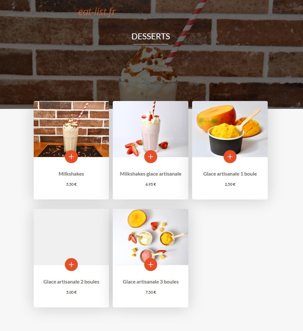 Madame Frite — carte page 7