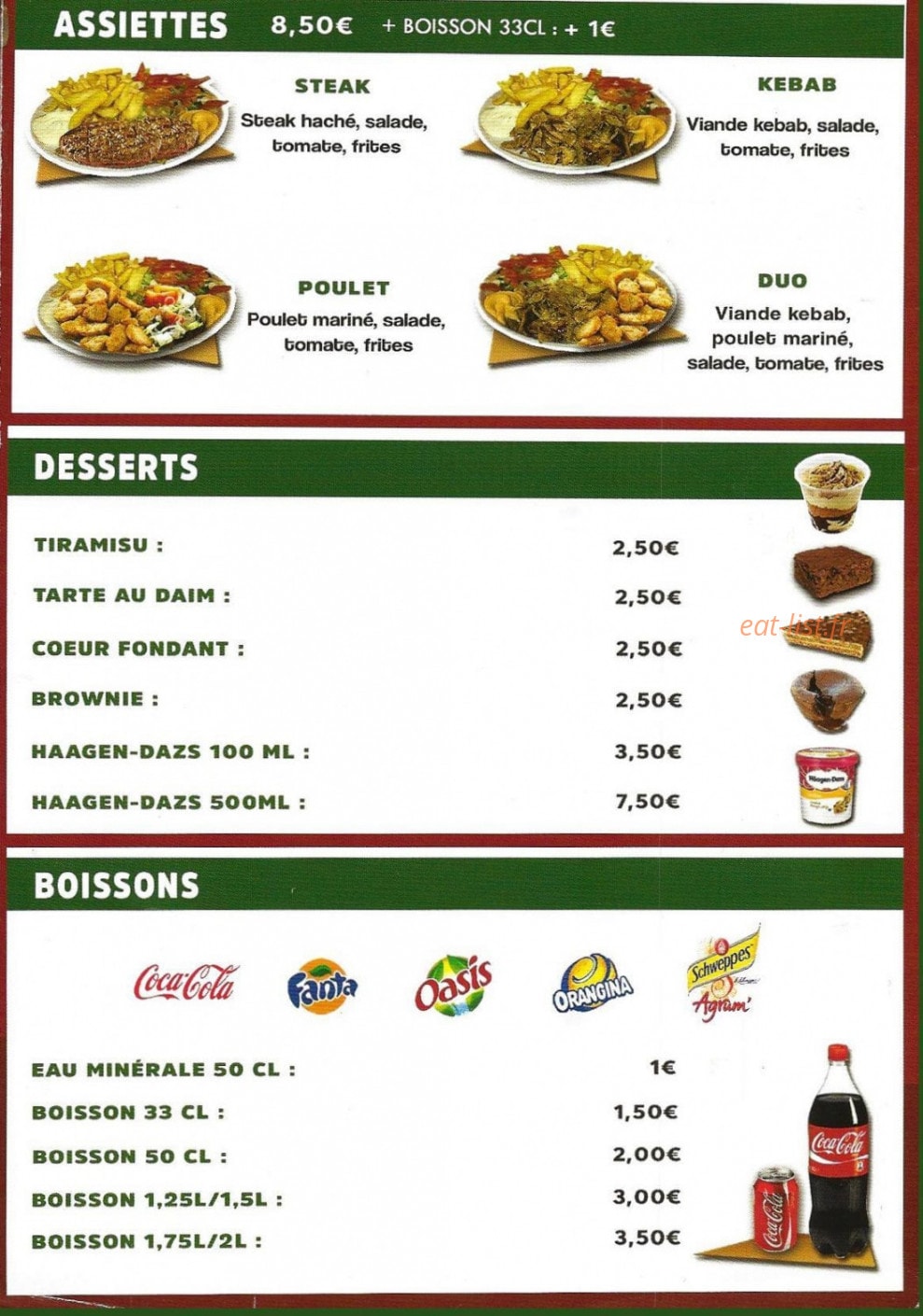 Pizza Hot — carte page 5
