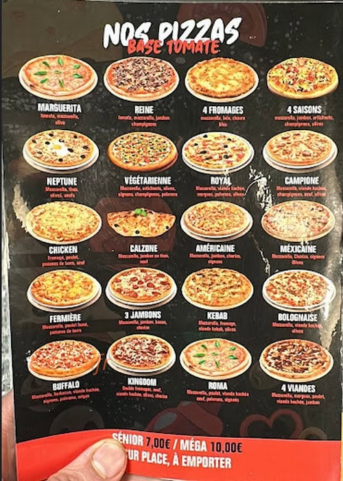 Pizza Roma — carte page 1