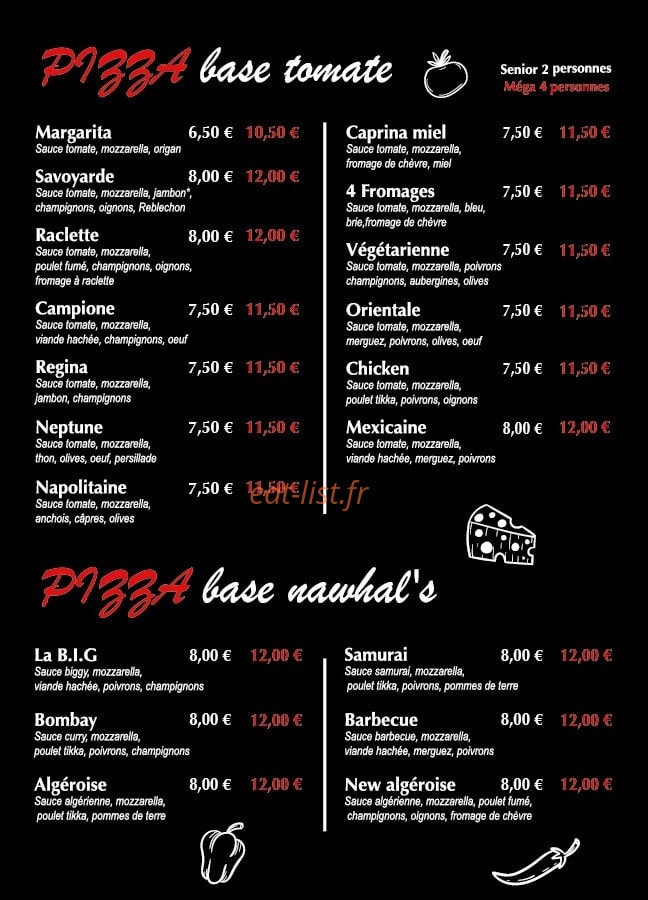 Pizza Rotrou — carte page 2