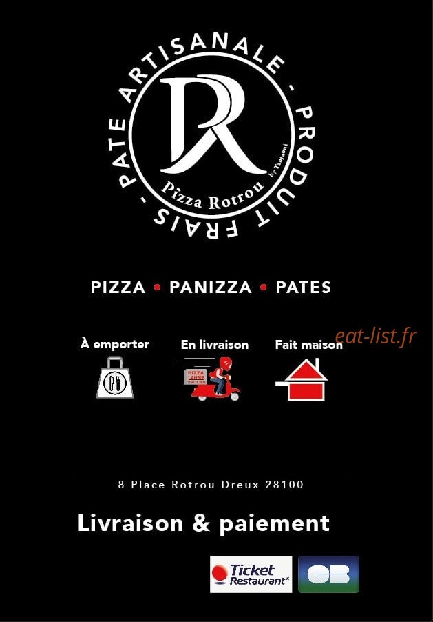 Pizza Rotrou — carte page 1