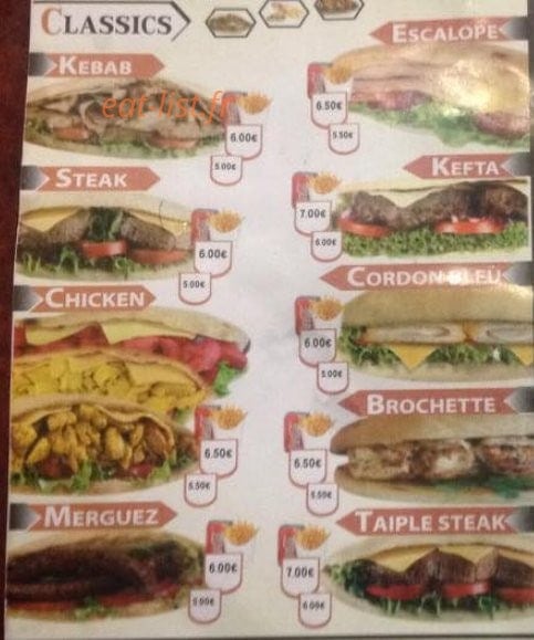 Sultan food — carte page 3