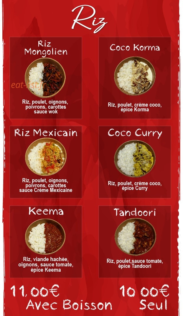 World Wok — carte page 4