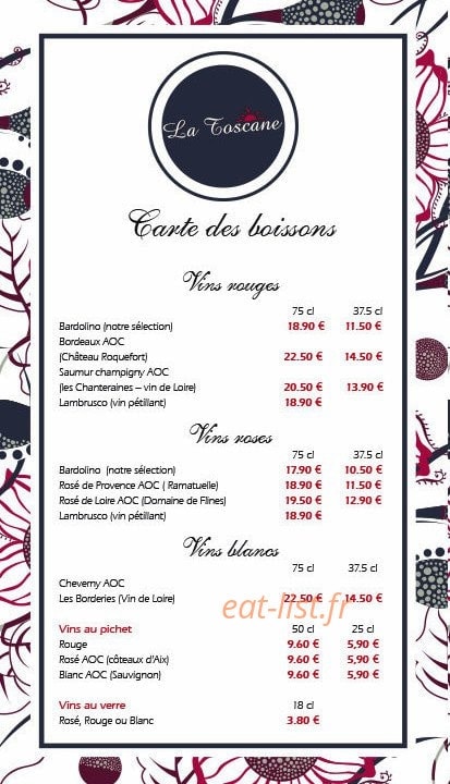 La Toscane — carte page 4