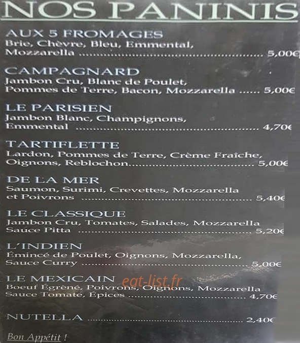 Cafe U — carte page 5