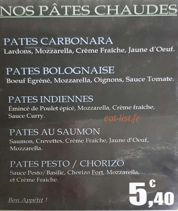 Cafe U — carte page 6