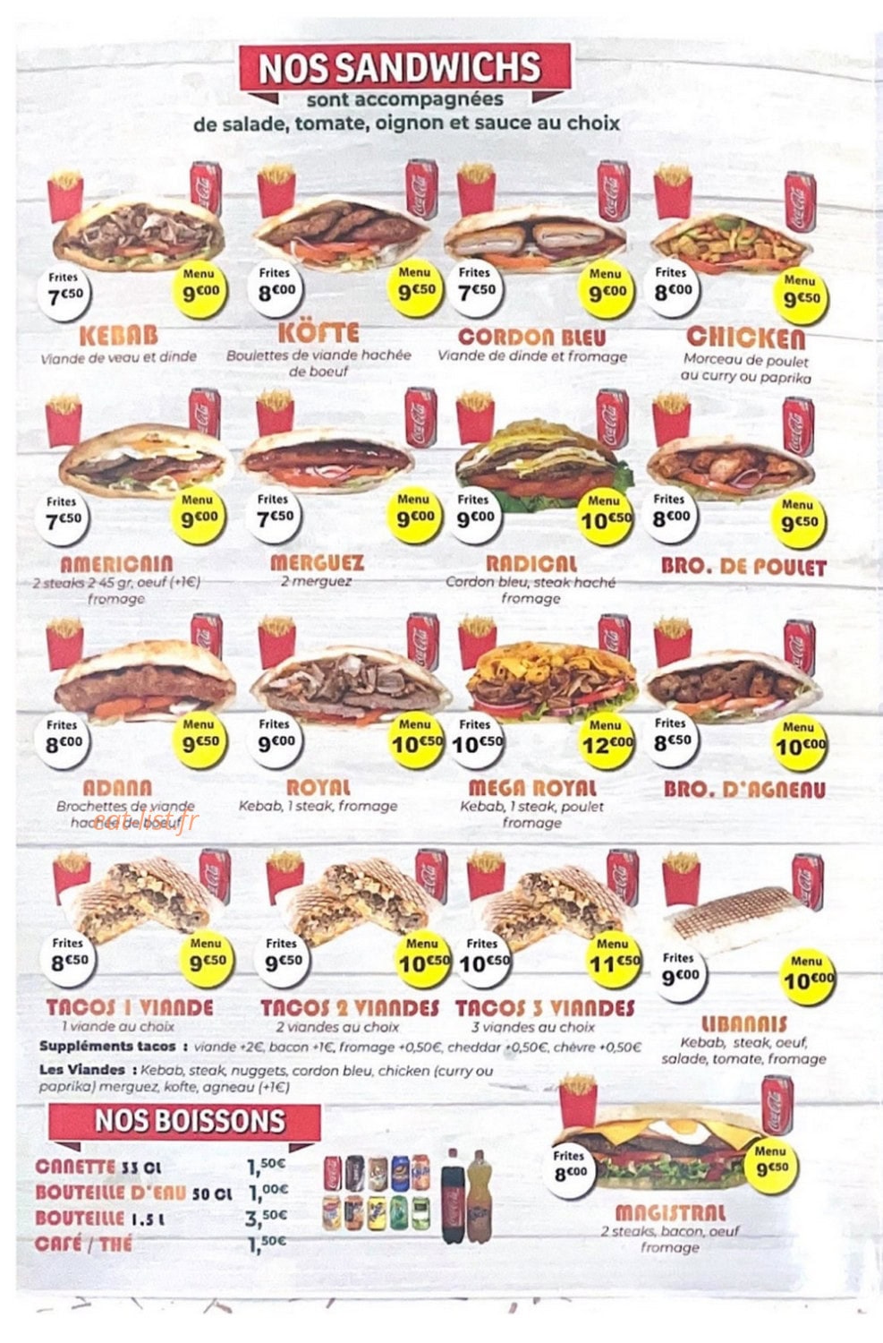Royal Hanches — carte page 2