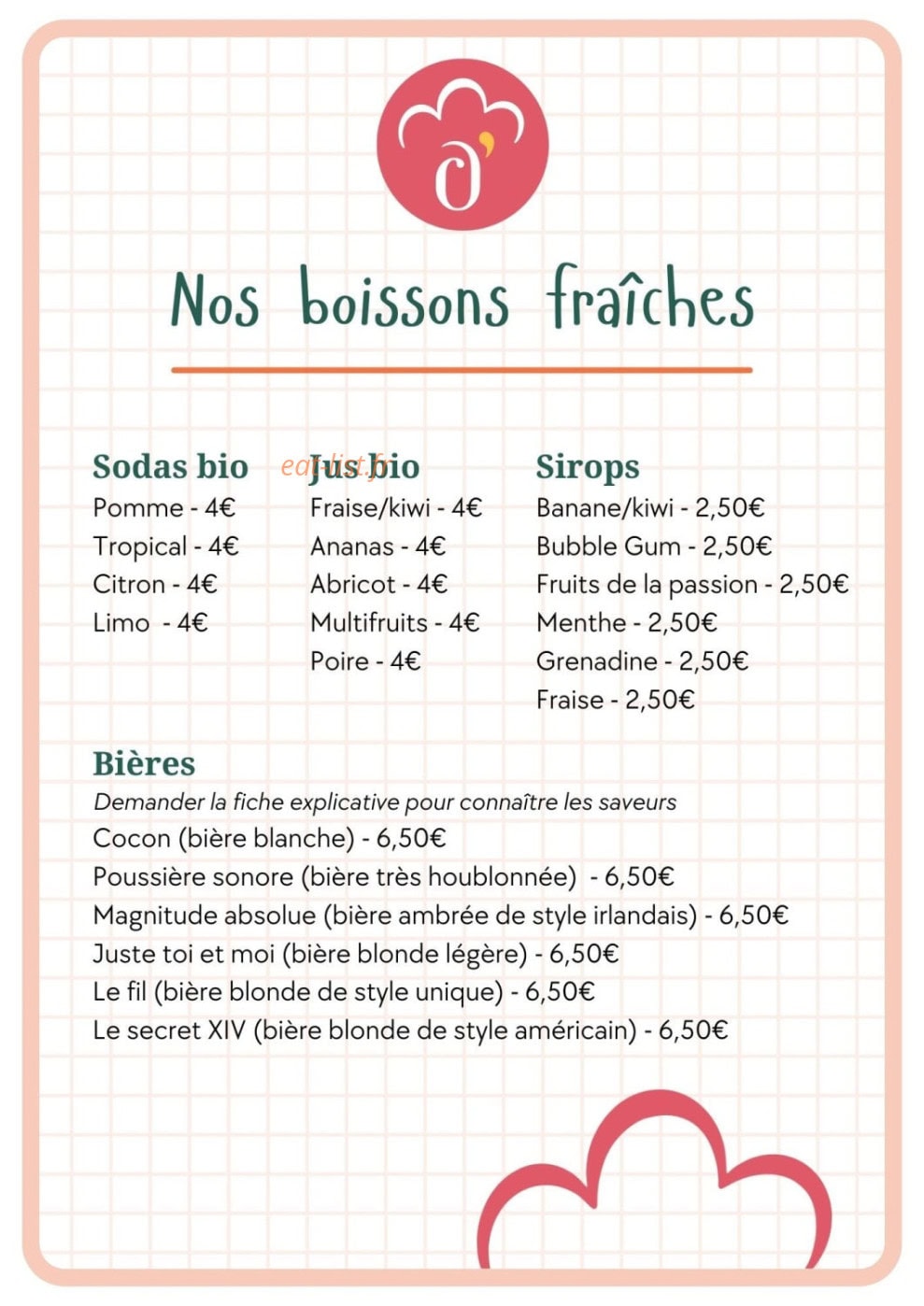 Adèle O'Délices — carte page 3