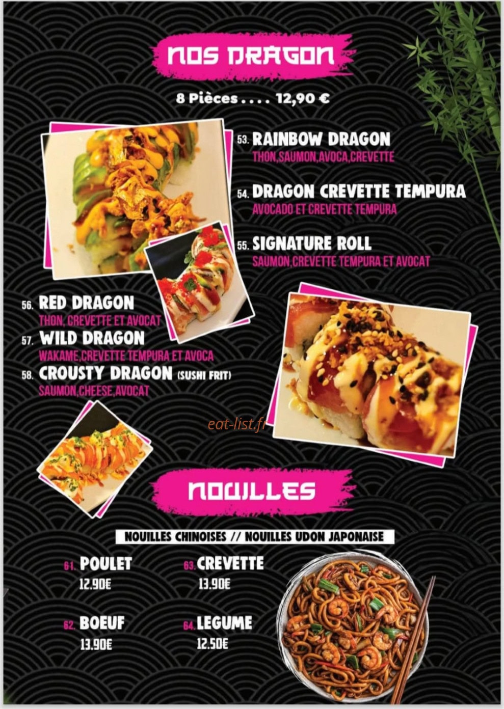 Asian lounge — carte page 5