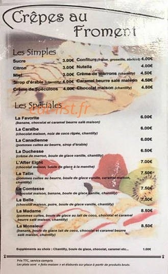 Fleur de Blé — carte page 2