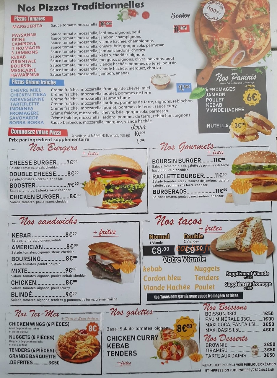 L'orient kebab — carte page 2