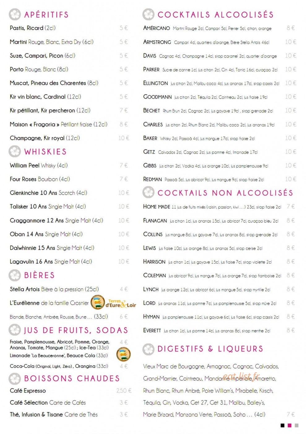 L'Hibiscus — carte page 2
