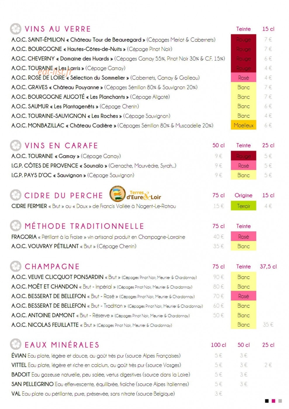 L'Hibiscus — carte page 3