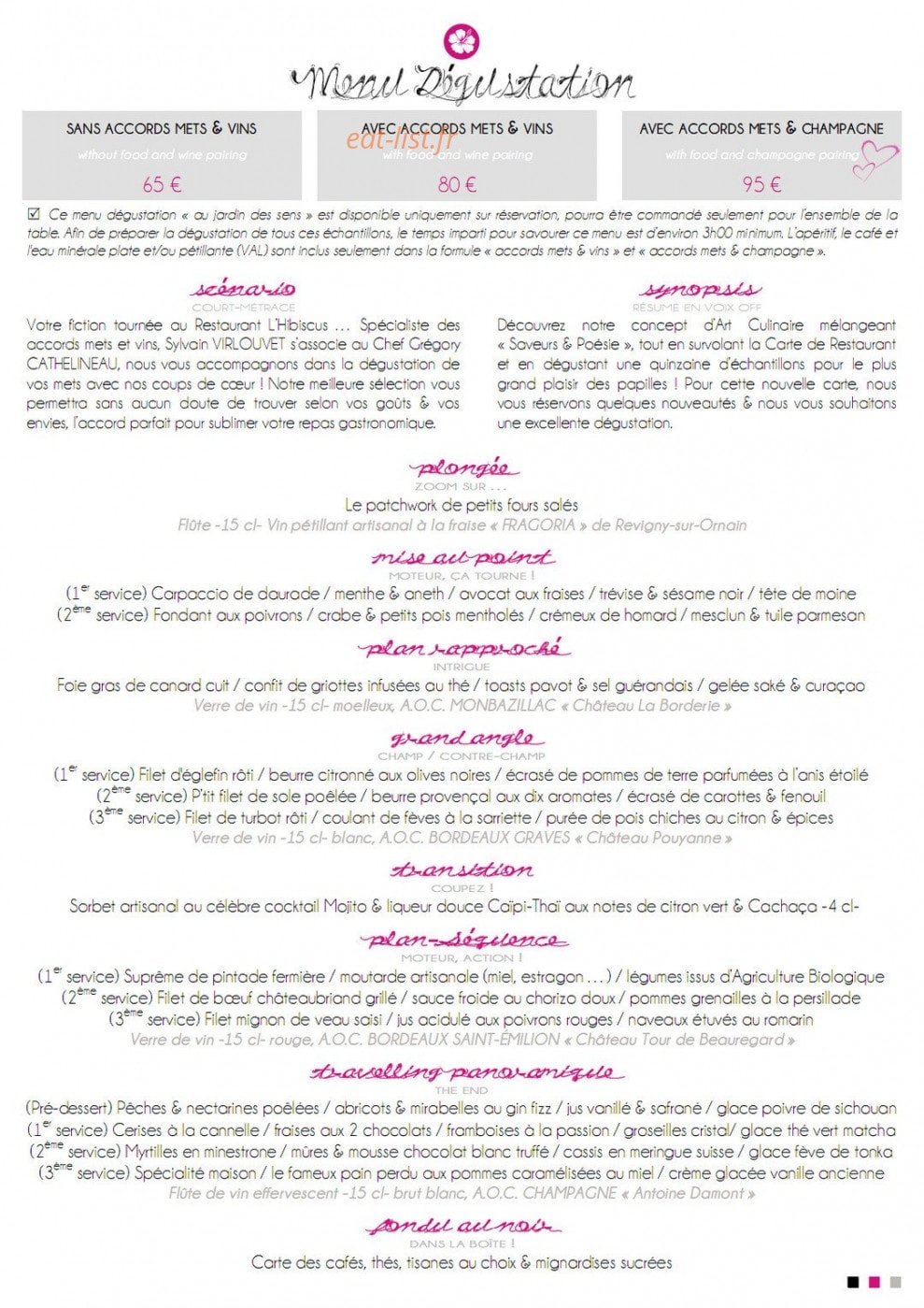 L'Hibiscus — carte page 8