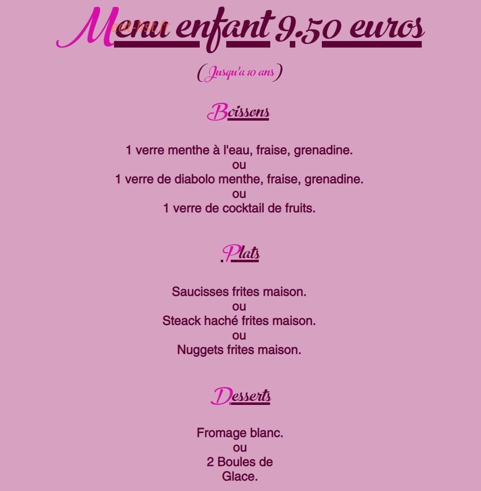 Le Gourmet — carte page 2