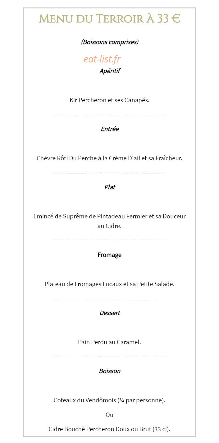 Le Plat D'Etain — carte page 3
