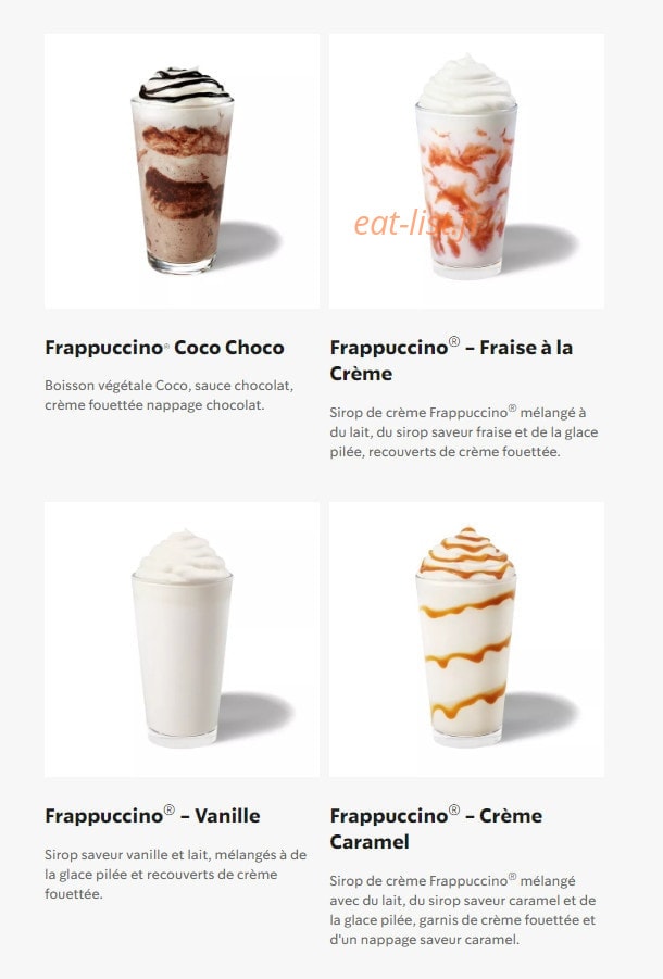 Starbucks Coffee — carte page 11