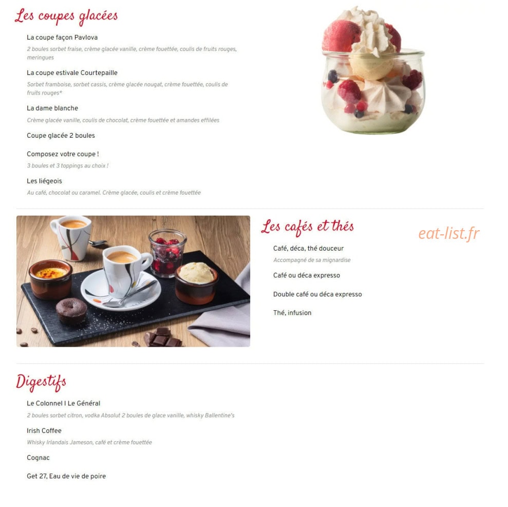 Courtepaille — carte page 5