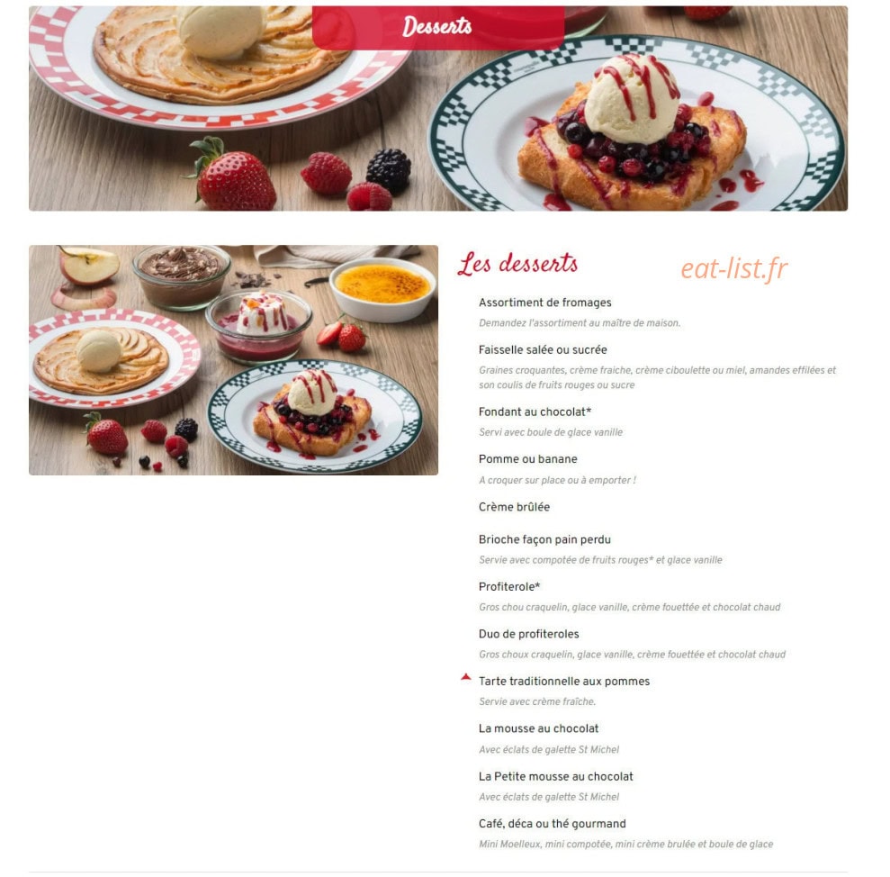 Courtepaille — carte page 4