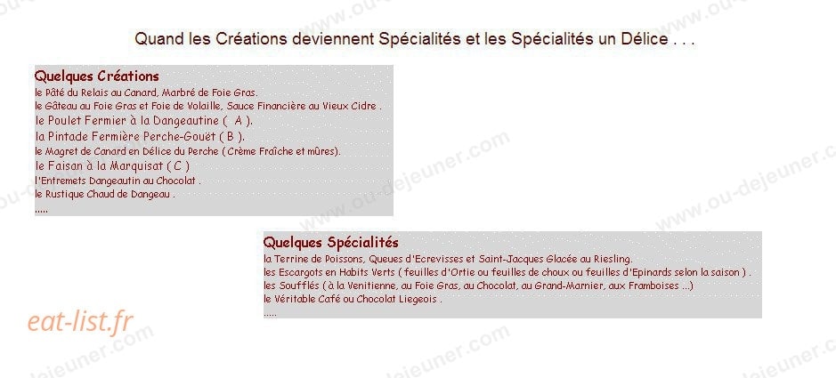 Relais de Poste Saint Jacques — carte page 1