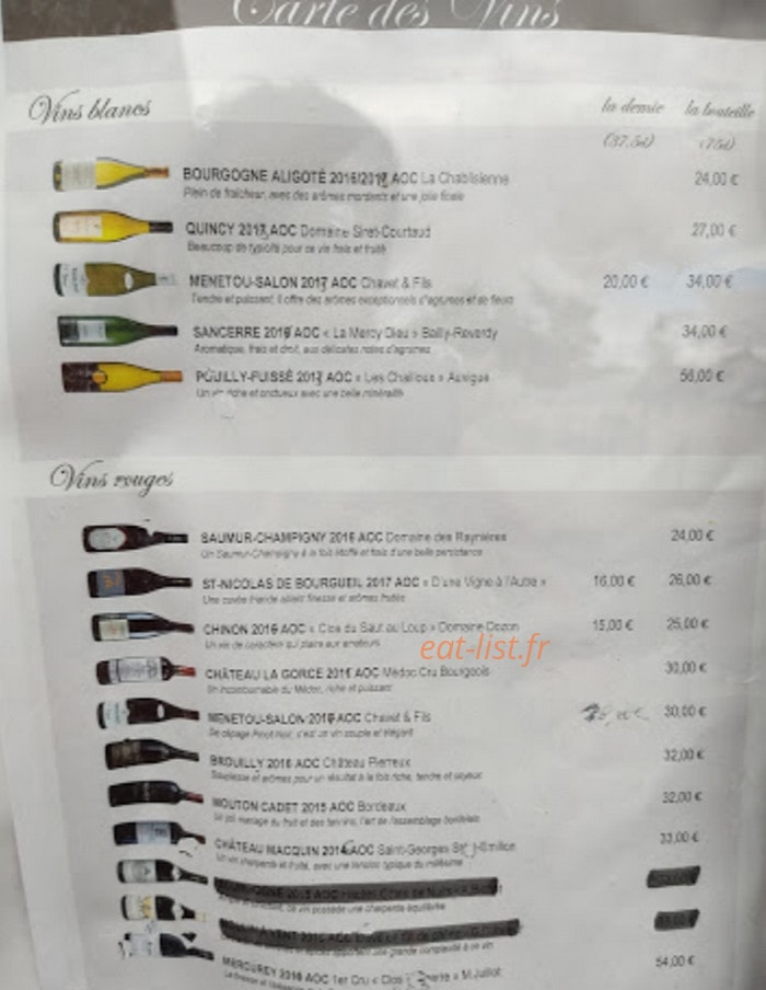 Le Saint Jacques — carte page 2