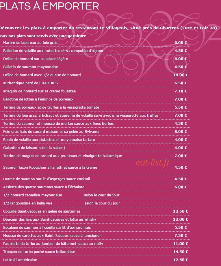 Le Villageois — carte page 7