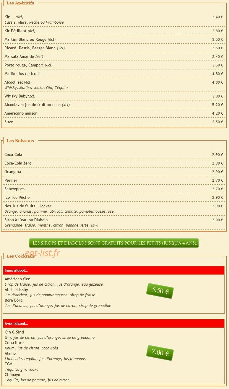 La Tour de Pizz — carte page 1