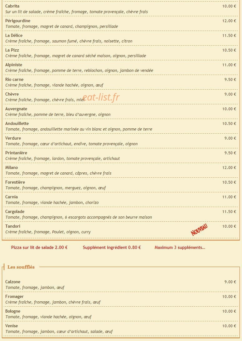 La Tour de Pizz — carte page 4