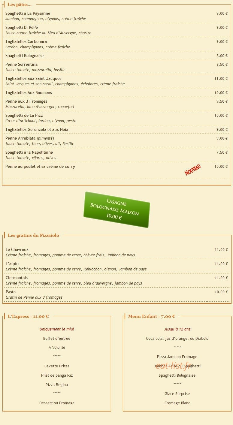 La Tour de Pizz — carte page 7