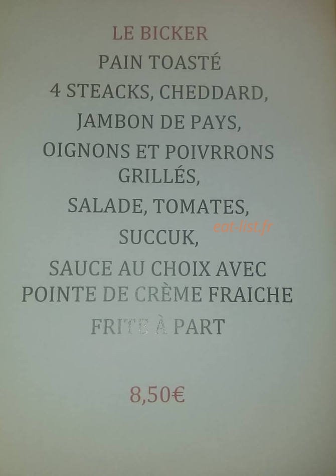 Royal sandwich & pizza — carte page 1