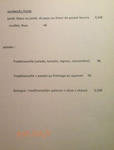 Royal sandwich & pizza — carte page 5